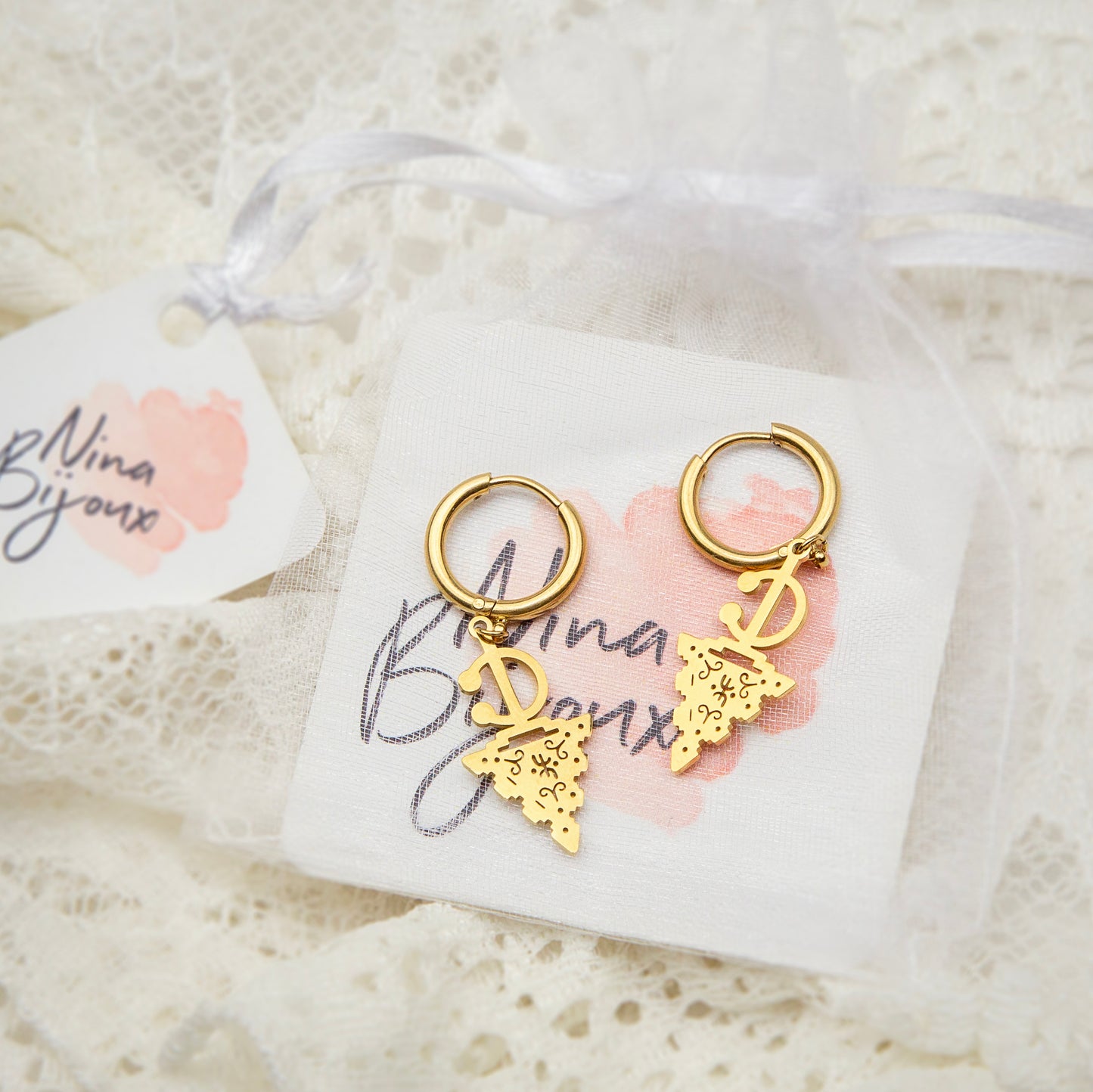BOUCLES D'OREILLES FIBULE