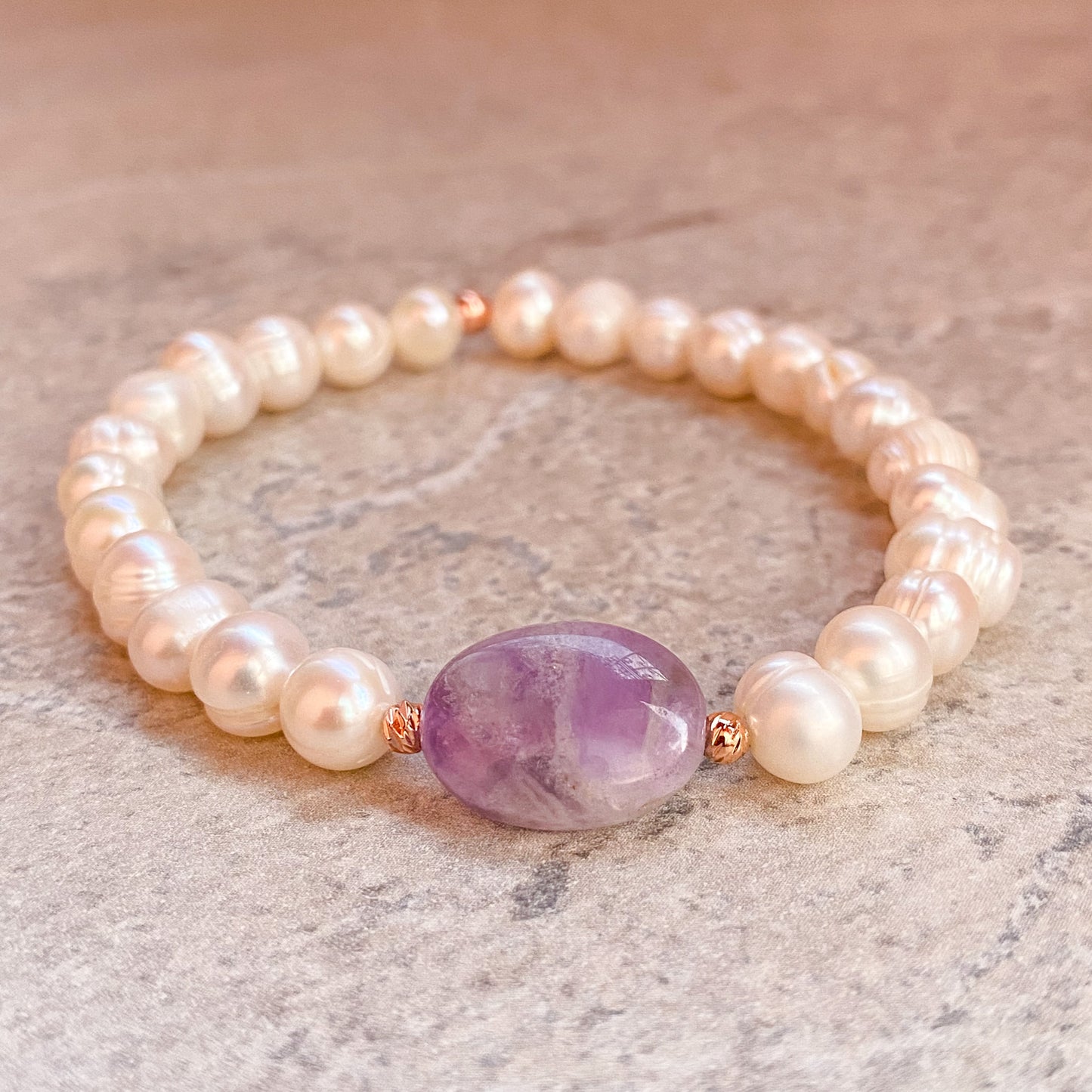 Bracelet jouher & Améthyste